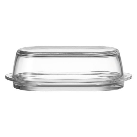 Leonardo Butter Dish in Clear Glass CIAO Oval Buy Online in Zimbabwe thedailysale.shop