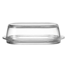 Load image into Gallery viewer, Leonardo Butter Dish in Clear Glass CIAO Oval
