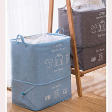 Load image into Gallery viewer, 100L Foldable Large Storage and Laundry Bag Basket - Brown
