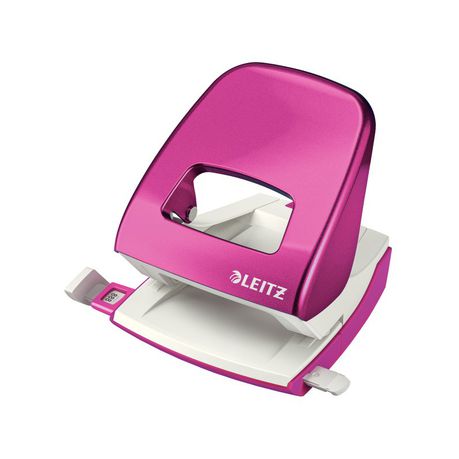 Leitz: Wow Office 2 Hole Metal Punch - Pink