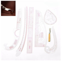 Load image into Gallery viewer, Sewing Measuring Ruler Kit 7 Piece
