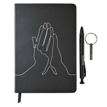 Load image into Gallery viewer, SOKHO Christian Inspired Gifting Black Notebook, Pen and Keyring Gift Set
