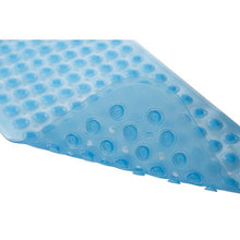 Load image into Gallery viewer, Non-Slip PVC Bathroom Bath/Shower Mat Polka Dot Texture Light Blue Medium
