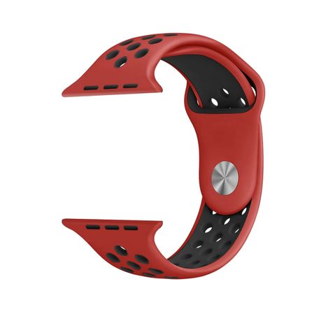 MDM Apple Watch Nike Style Strap for (38/40mm) - Black and Red