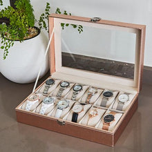 Load image into Gallery viewer, Gretmol Watch Display Box - Rose Gold - 12 Slot
