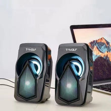 Load image into Gallery viewer, T-WOLF S11 High-end Led gaming Light Desktop speakers
