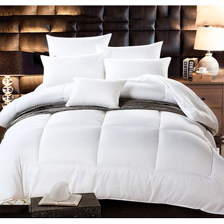 King ,White Comforter Duvet Insert- 350 GSM Down Alternative Quilted,