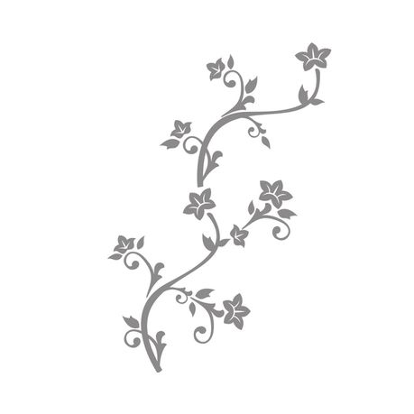 Fantastick - Floral Traditional Frosted Vinyl Stickers