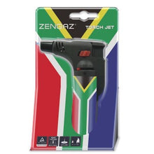 Load image into Gallery viewer, Zengaz Torch Jet Lighter SA Flag &amp; Zengaz Pure Gas 330ml Refill
