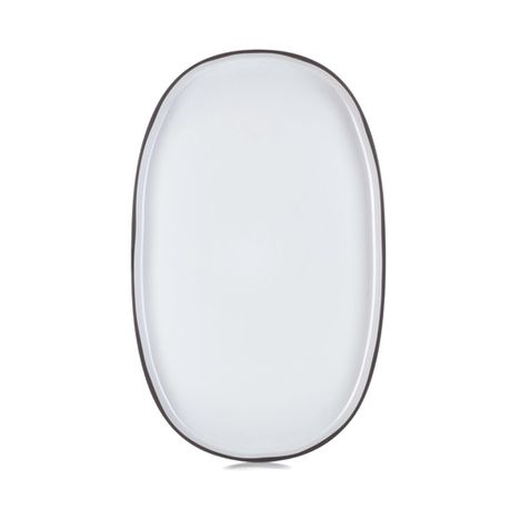 Caractere Oval Dish 46cm Large - White Buy Online in Zimbabwe thedailysale.shop