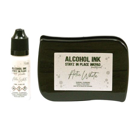 Stayz in Place Alchohol Ink Pad & Reinker (12ml) - Pearlescent - White Buy Online in Zimbabwe thedailysale.shop