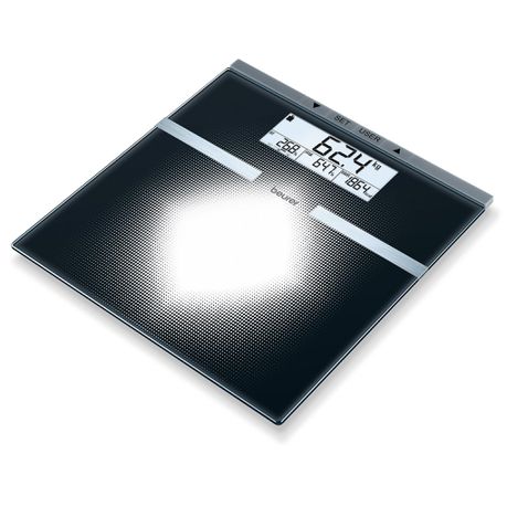 Beurer Diagnostic Bathroom Scale Multi-Display BG 21 Black Glass Buy Online in Zimbabwe thedailysale.shop