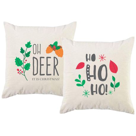 PepperSt - Scatter Cushion Cover Set - Oh Deer, It's Christmas