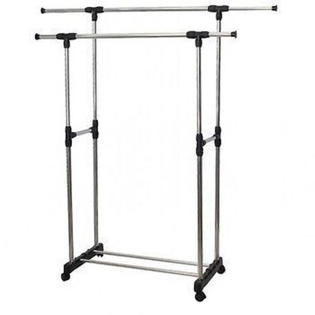 Double Pole Telescopic Clothes Rail Buy Online in Zimbabwe thedailysale.shop