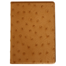 Load image into Gallery viewer, Passport Cover - Ostrich Leather - Beige
