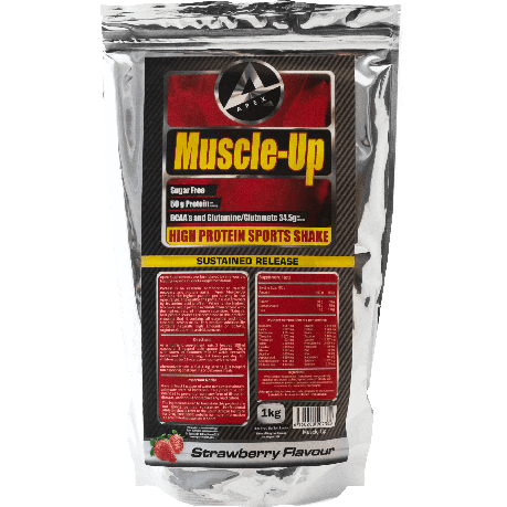 Muscle-Up High Protein Sports Shake Strawberry Flavour - 1kg Buy Online in Zimbabwe thedailysale.shop