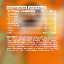 Load image into Gallery viewer, Grenade Energy Drink, 330ml Pack of 12 - Sun Of A Beach
