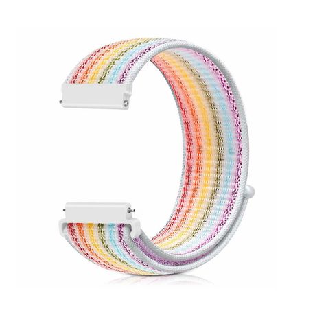 Replacement Woven Nylon Sport Strap for Fitbit Versa 2 - Rainbow - S/M/L