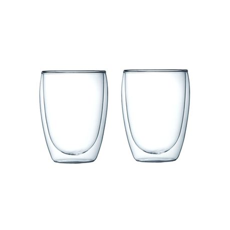 Soul Lifestyle 350ml Double Wall Glass Mug Set of 2