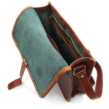 Load image into Gallery viewer, Minx Genuine Buffalo Leather Messenger Bag with Buckle
