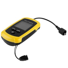 Load image into Gallery viewer, Wired Sonar Transducer &amp; LCD Fish Finder Display - Yellow
