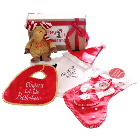 My First Christmas Reindeer Soft Toy & Outfit Gift Box