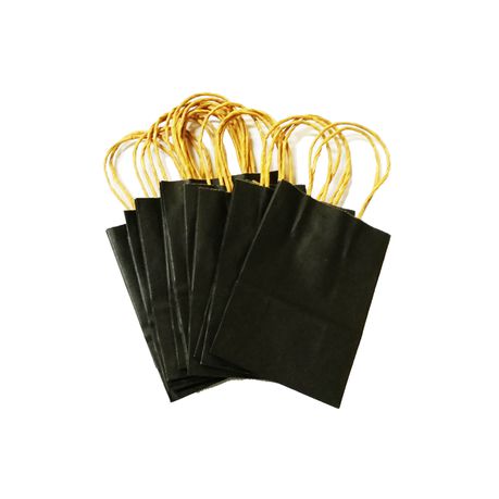 Bead cool -Gift Bag Bulk - Black - 15cm(H) by 11cm(L) by 6cm(W) - 12pcs