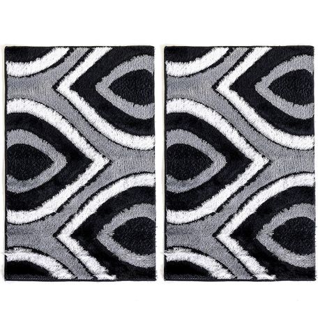 Lush Living Rug Pastel - Grey - 80 x 120cm - Pack of 2