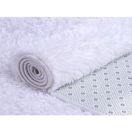 Soft Shaggy Rug -White Buy Online in Zimbabwe thedailysale.shop