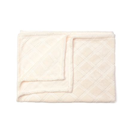 Cream Soft Cuddle Blanket