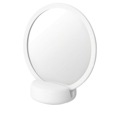 Blomus Cosmetic Mirror with 5x Magnification and Removeable Base White SONO