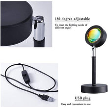 Load image into Gallery viewer, Sunset Night Light Projector Lamp/USB Night Light Projector Lamp
