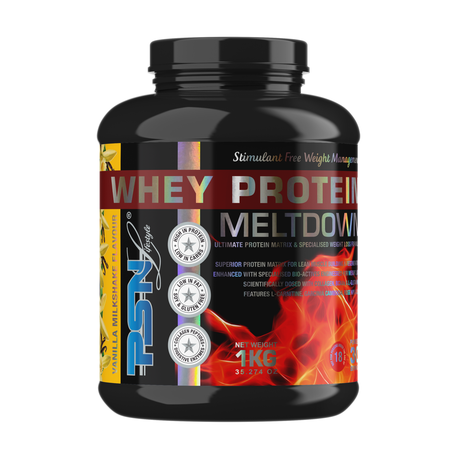 PSNLifestyle Meltdown Whey Protein Fat Burner - Vanilla Milkshake 1kg