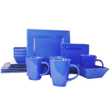 Load image into Gallery viewer, 16 Pieces Square Ceramic Dinner Set - Cornflower Blue
