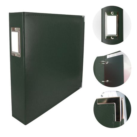 Couture Creations 12x12 D-Ring Leather Album - Forest Green Buy Online in Zimbabwe thedailysale.shop