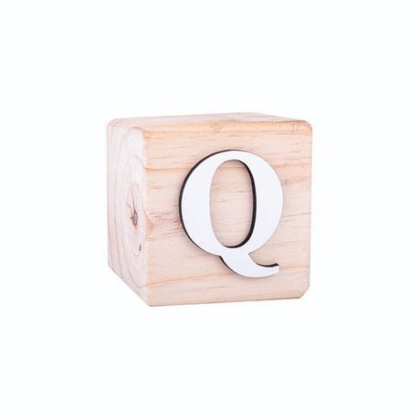 Wooden Alphabet Blocks(Q) Buy Online in Zimbabwe thedailysale.shop