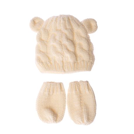 All Heart Baby Beanie With Matching Gloves