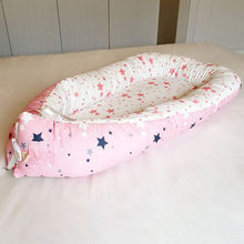 Load image into Gallery viewer, Mamakids Portable Baby Nest and Co-Sleeper - Pink Stars
