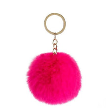 Load image into Gallery viewer, YALLI Fluffy Ball Key Ring / Chain Assorted Colours
