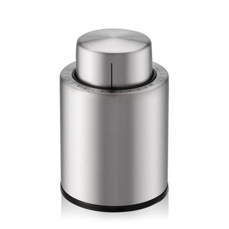 Manual Vacuum Wine Stopper - Stainless Steel Buy Online in Zimbabwe thedailysale.shop