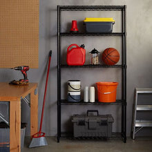 Load image into Gallery viewer, Anchor Heavy Duty 5 Tier Black Steel Wire Storage Shelving 160Kg per shelf
