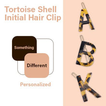 Load image into Gallery viewer, Nordik Beauty Personalized Tortoise Shell Initial Hair Clip - A
