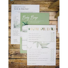 Load image into Gallery viewer, Greenery Baby Shower Game Box
