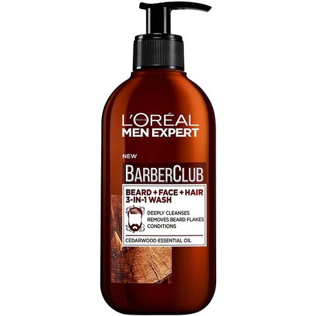 Loreal Men Expert Barber Club Face & Hair Wash - 200ml Buy Online in Zimbabwe thedailysale.shop