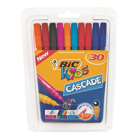 BIC Kids Visa Cascade Felt Tip Pen 30 Pack