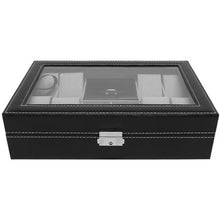 Load image into Gallery viewer, Gretmol Watch &amp; Jewellery Display Box - Black
