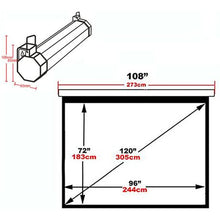 Load image into Gallery viewer, GRANDVIEW 120&#39;&#39; motorized electric projector screen
