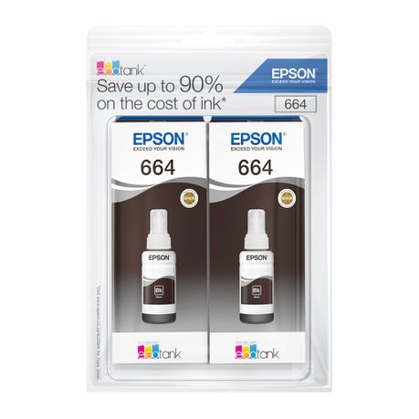 Epson T6641 Ecotank Double Pk Black Ink