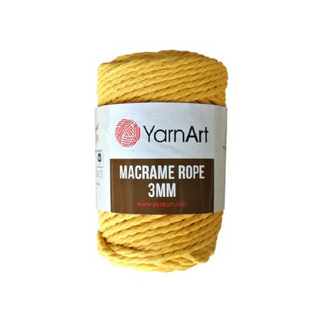 YarnArt Macrame Cord 3MM 250g Pack of 4 - Yellow - 764