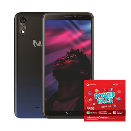 Mobicel Ruby 16GB Dual Sim - Gradient Blue + Vodacom Sim Card Pack Buy Online in Zimbabwe thedailysale.shop